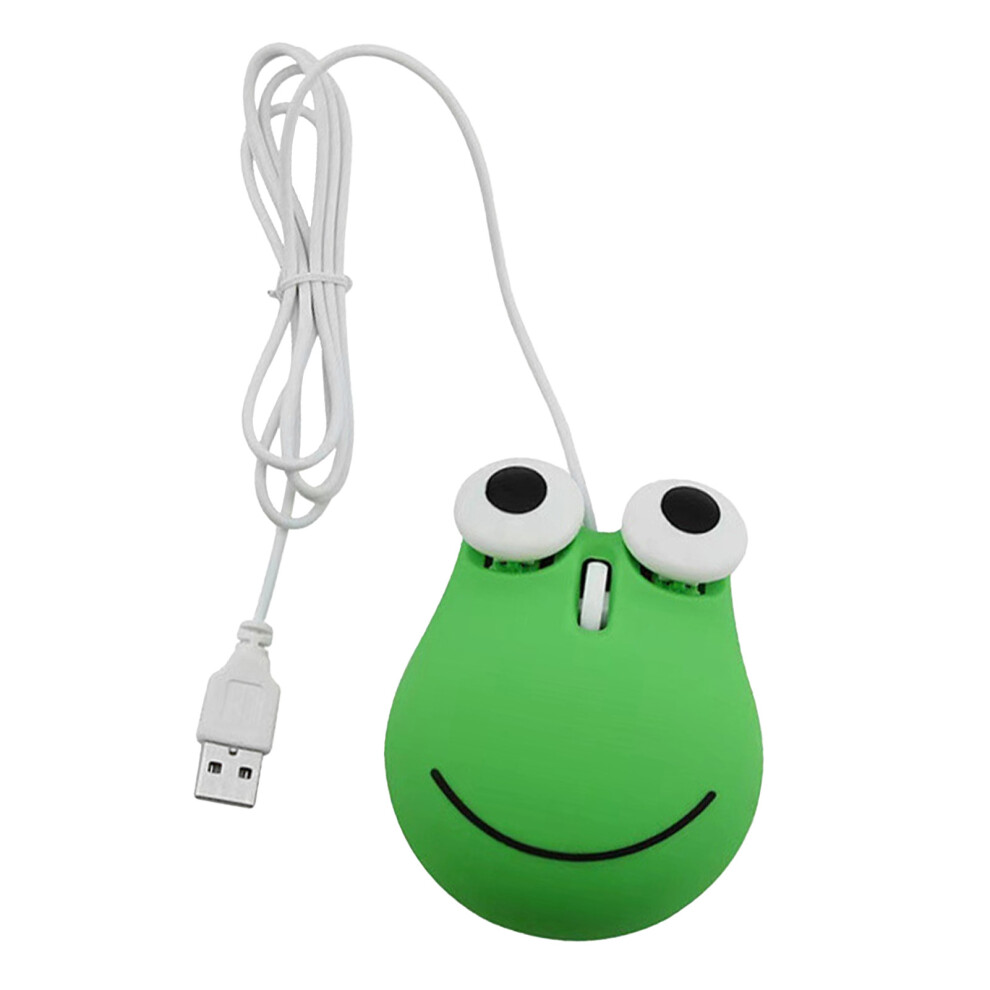 Frog-Shape Usb Wired Kids Mouse, Ergonomic Green 8761393476712