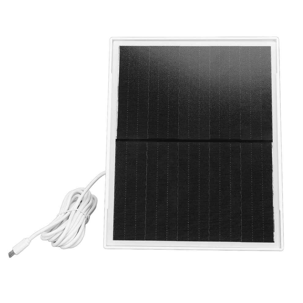 10W Waterproof Solar Panel For Security Cameras With Micro Usb Port 6951386381655