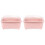 2Pcs Pink Cutlery Draining Box Kitchen Tableware Organizer with Cover 2