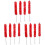 12Pcs Red Plush Clarinet Brush Handy Cleaning Tool Accessory 2
