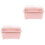 2Pcs Pink Cutlery Draining Box Kitchen Tableware Organizer with Cover 3