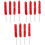 12Pcs Red Plush Clarinet Brush Handy Cleaning Tool Accessory 3