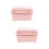 2Pcs Pink Cutlery Draining Box Kitchen Tableware Organizer with Cover 7