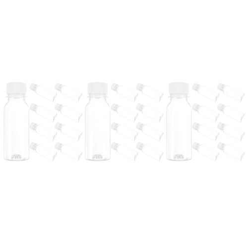 30Pcs Reusable Pet Clear Bottles Lids for Daily Use 1