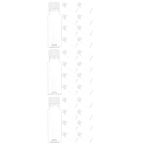 30Pcs Reusable Pet Clear Bottles Lids for Daily Use 2