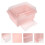 2Pcs Pink Cutlery Draining Box Kitchen Tableware Organizer with Cover 11