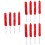 12Pcs Red Plush Clarinet Brush Handy Cleaning Tool Accessory 6