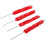 12Pcs Red Plush Clarinet Brush Handy Cleaning Tool Accessory 11