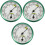 3Pcs Accurate Hanging Hygrometer Durable Green Thermometer for Sauna 2
