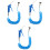 3Sets Blue Air Blower Low Consumption Dust Removal Equipment 3