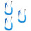 3Sets Blue Air Blower Low Consumption Dust Removal Equipment 7