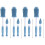 4Ensembles Brosse Silicone Température Nettoyage 3
