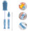 4Ensembles Brosse Silicone Température Nettoyage 10