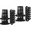 100Pcs Plastic Net Cups for Hydroponics Planting Black Garden Pots 5