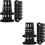 100Pcs Plastic Net Cups for Hydroponics Planting Black Garden Pots 7