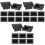 24Pcs Black Plastic Handle Straps for Speaker Cases and Amplifier 2