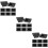 24Pcs Black Plastic Handle Straps for Speaker Cases and Amplifier 8
