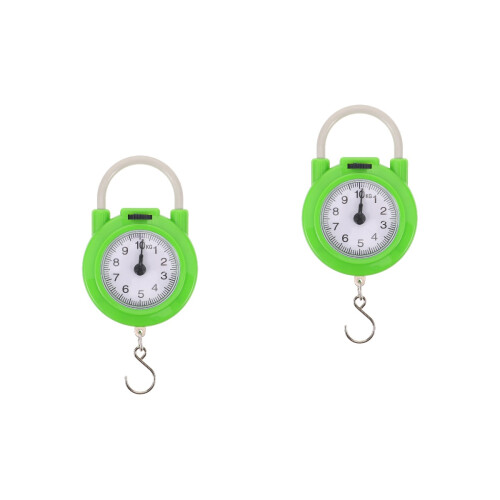 2Pcs Manual Travel Suitcase Weight Scale Compact Portable Spring Scale 2