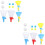 4Sets Plastic Launch Catch Ball Game Assorted Colors Kids Play Toy 6