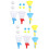 4Sets Plastic Launch Catch Ball Game Assorted Colors Kids Play Toy 7