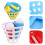 4Sets Plastic Launch Catch Ball Game Assorted Colors Kids Play Toy 10