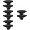 8Pcs Easy-Grip Black Stainless Steel Pot Lid Knobs for Kitchen Use 8