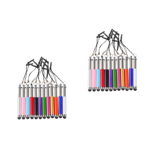 24Pcs Phone Capacitive Pens Assorted Color Smooth Tip Premium Alloy 2