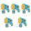 5Pcs Sky-Blue Plastic Electric Bubble Machine Kids Party Bubble Blower 4