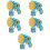 5Pcs Sky-Blue Plastic Electric Bubble Machine Kids Party Bubble Blower 8