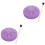 2Sets Smooth Surface Steel Tongue Drum Purple Percussion Instrument 3