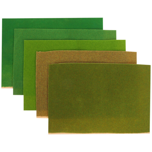 25Pcs Sturdy DIY Artificial Turf Lawn Mat for Sand Table Scene 1