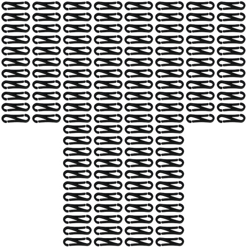 300Pcs Adjustable DIY Mask Strap Hooks Durable Black Plastic Buckles 2