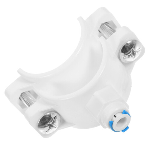 4Pcs White Pom Drain Saddle Clamp for Under Sink Ro 1