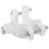 4Pcs White Pom Drain Saddle Clamp for Under Sink Ro 3