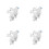 4Pcs White Pom Drain Saddle Clamp for Under Sink Ro 4
