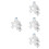 4Pcs White Pom Drain Saddle Clamp for Under Sink Ro 7