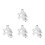 4Pcs White Pom Drain Saddle Clamp for Under Sink Ro 9