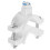 4Pcs White Pom Drain Saddle Clamp for Under Sink Ro 10
