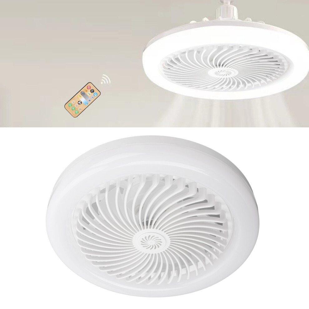Silent 30W Ceiling Fan With Remote, 25X12cm, Energy Saving Light