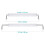 2Stk Aquarium LED-Leuchte Weiß, Slim, Mit Flexiblen Haltern 2