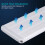 2Stk Aquarium LED-Leuchte Weiß, Slim, Mit Flexiblen Haltern 5