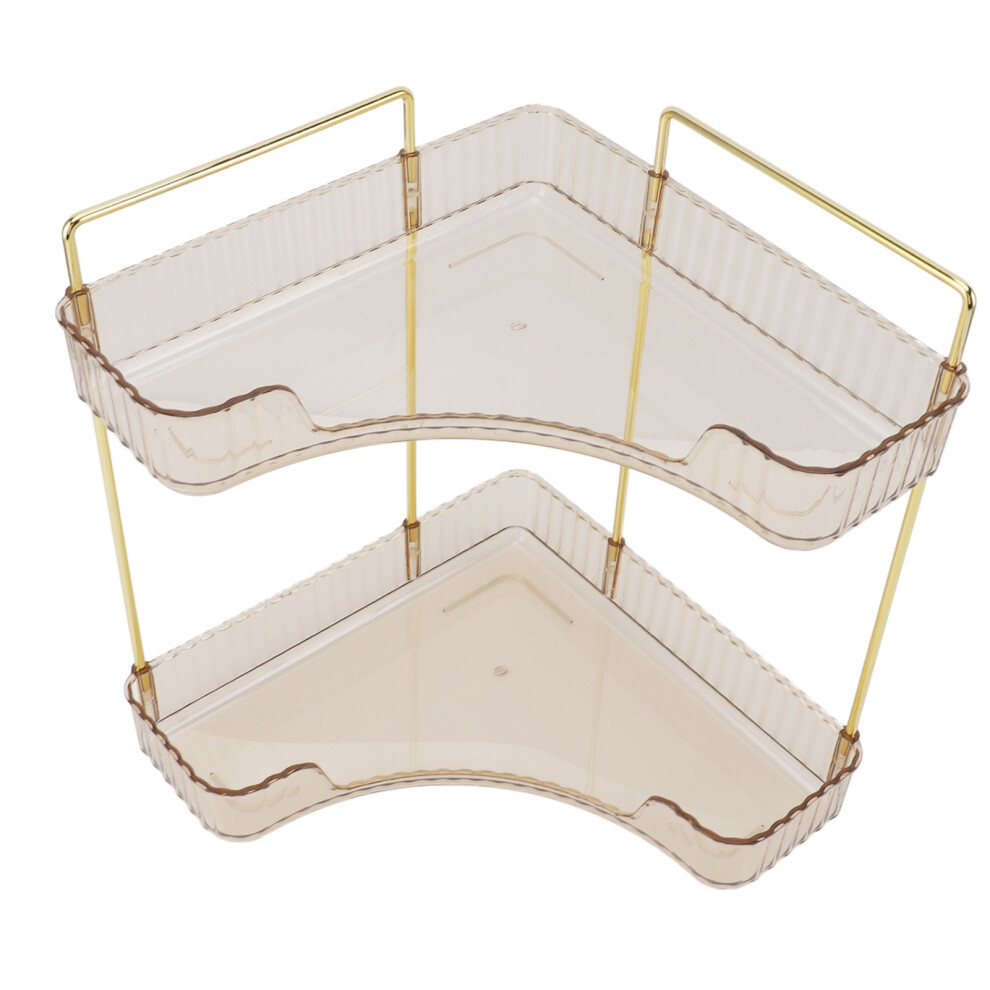 2-Tier Corner Bathroom Organizer, Iron & Pp, 29.5X21x34.5cm 9361386382236