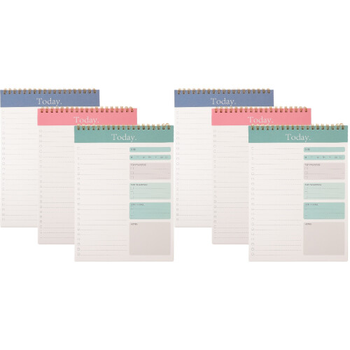 6Pièces Agenda Couleurs Mélangées Pour Organisation