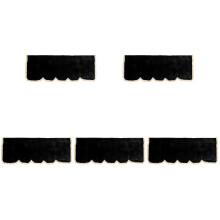 5Pièces Couvre-Clavier Touches Électrique Velours Noir
