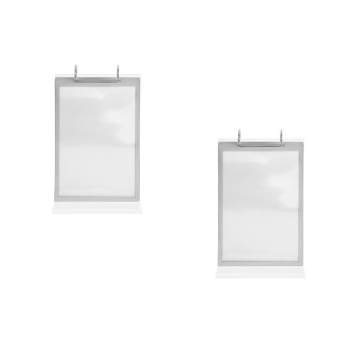 2Pièces Porte-Menu Transparent Flip Multifonction Pour Table