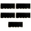 5Pièces Couvre-Clavier Touches Électrique Velours Noir 8