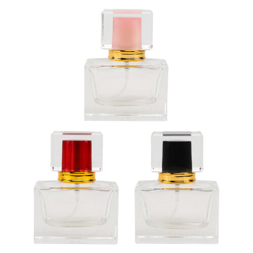 9Pcs Assorted Color Perfume Glass Bottles Refillable Mist Sprayers