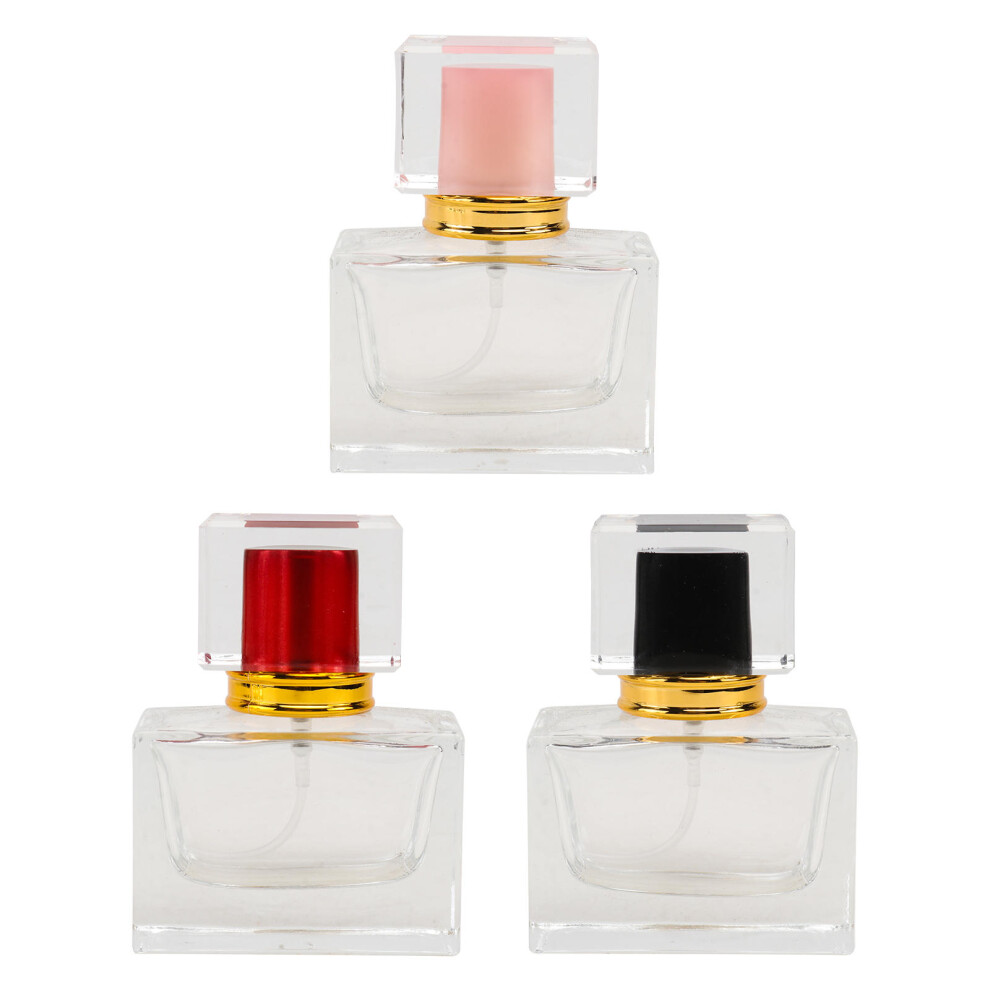 Iplusmile 9Pcs Assorted Color Perfume Glass Bottles Refillable Mist Sprayers