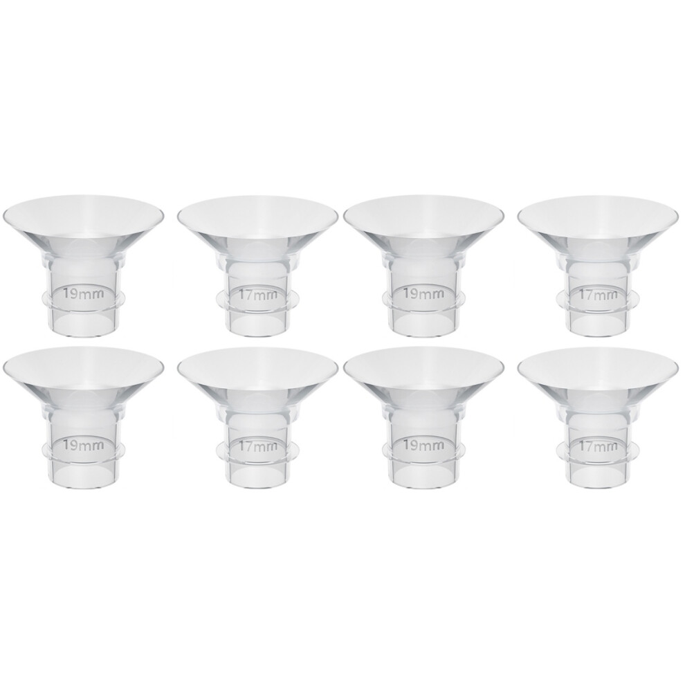 8Pcs Flexible Wearable Breast Pump Silicone Flange Inserts Artibetter