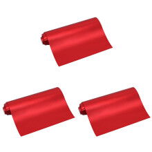 3Pcs Red Car Wrap Vinyl Sticker Waterproof Self-Adhesive Easy to Apply
